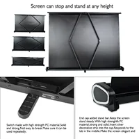 50 Inch 4:3/16:9 Projector Screen Portable HD Projection Screen Foldable Wall Mounted for Home Theater Office Movies - Image 4