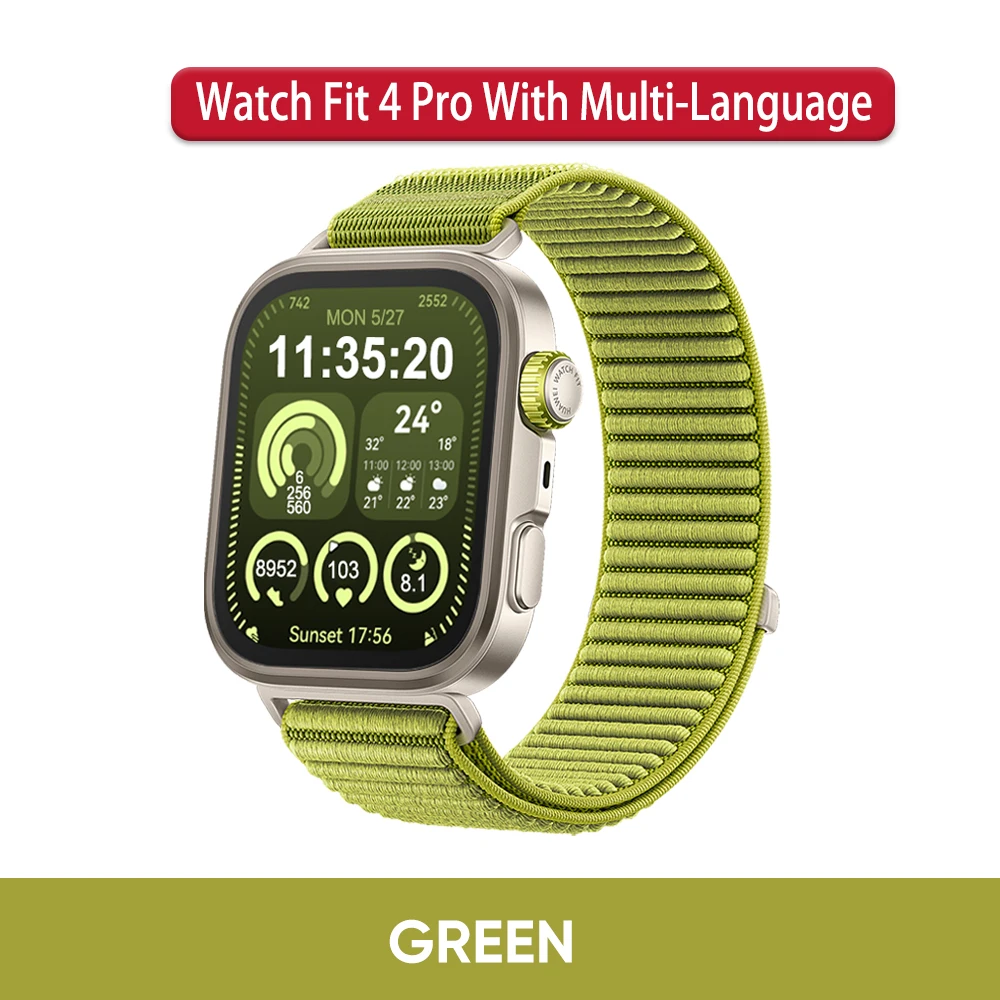 HUAWEI Watch Fit 4 Pro スマートウォッチ、1.82 インチ AMOLED