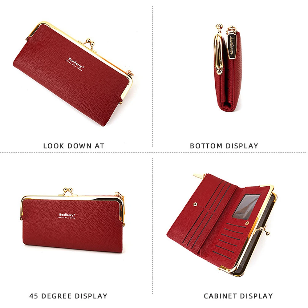 Long Women Wallets Brand Handbags Zipper Card Holders Female Clutch Wallet Coin Pocket Women's Purse Phone Bags