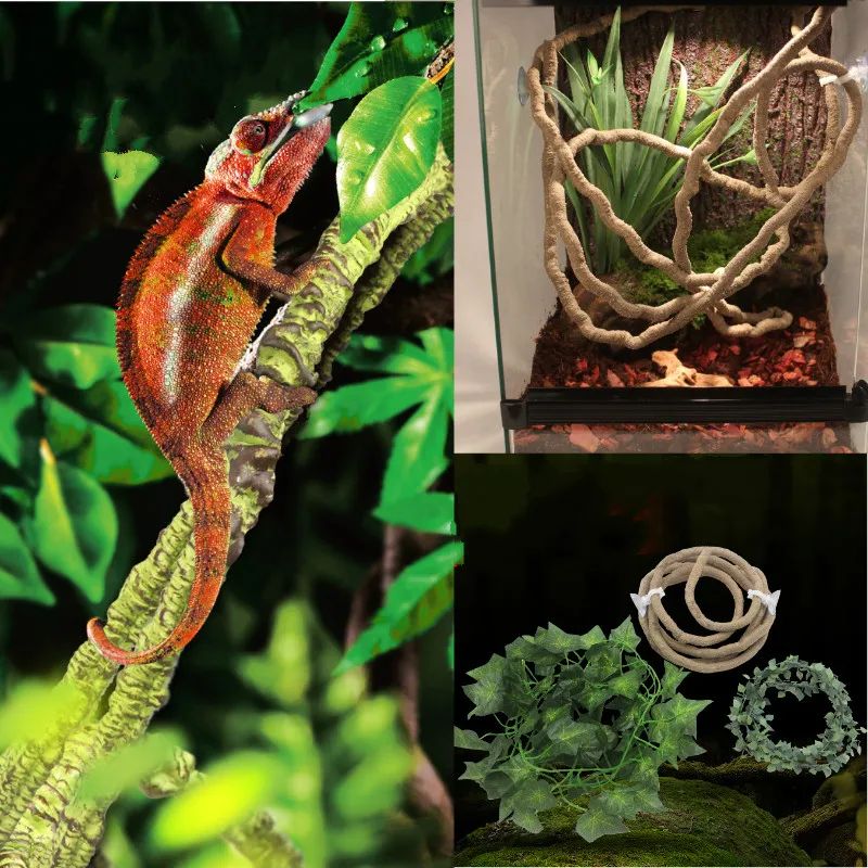 Terrarium Reptile Jungle Vines Flexible Bendable Jungle Climber Reptile