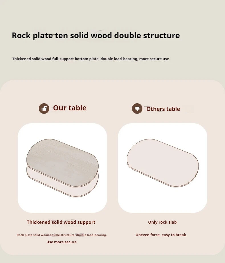 Cream Style French Log Dining Table Home Rock Plate Dining Table Chairs Simple Modern Rectangular Mesa Dining Room Set KM40DT