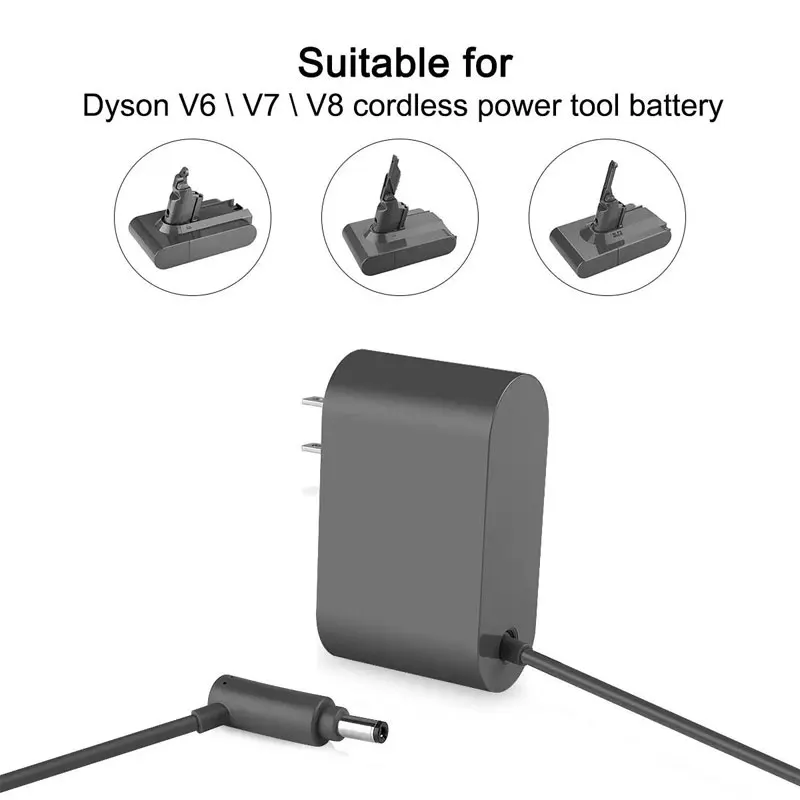 Dyson V6 V7 V8 Vacuum Cleaner Battery Charger Power Supply EU/US Plug Replaceable Vacuum Cleaner Parts