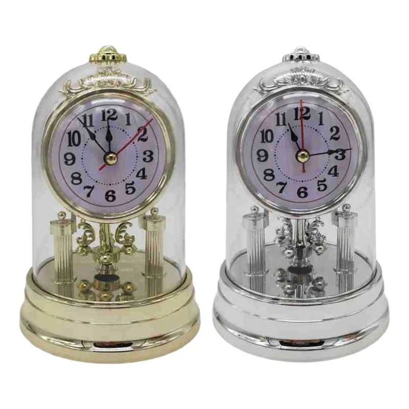 Table Clock Antique Plastic Quiet
