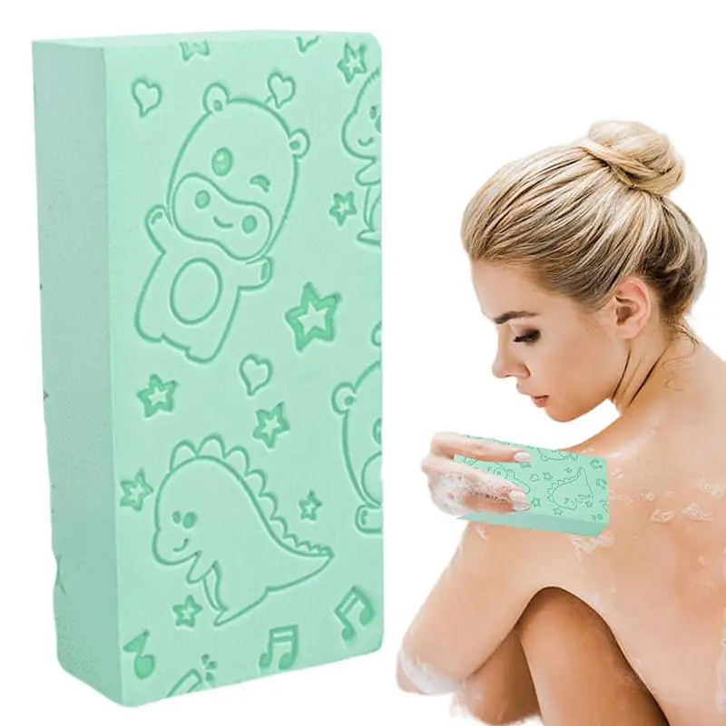 

Kids Bath Sponge Soft and Absorbent Cartoon Cleaning Sponge Reusable Shower Sponge Cute Shapes Natural and Safe Body Scrubber