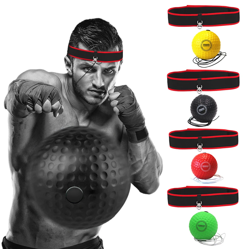Boxing Punching Ball Head-mounted Reflex Speed Training Ball Hand Eye Coordination Exercise Headband Kids Adults head mounted speed ball boxing speed ball boxing reaction ball