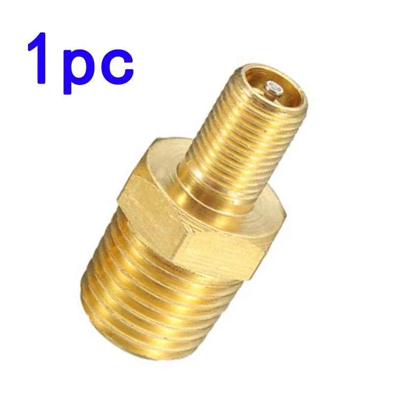 1/4 Inch NPT Solid Nickel Plated Brass Air Compressor Tank Fill Valve 6.35mm Male NPT Standard Thread Core Rated To 2000psi