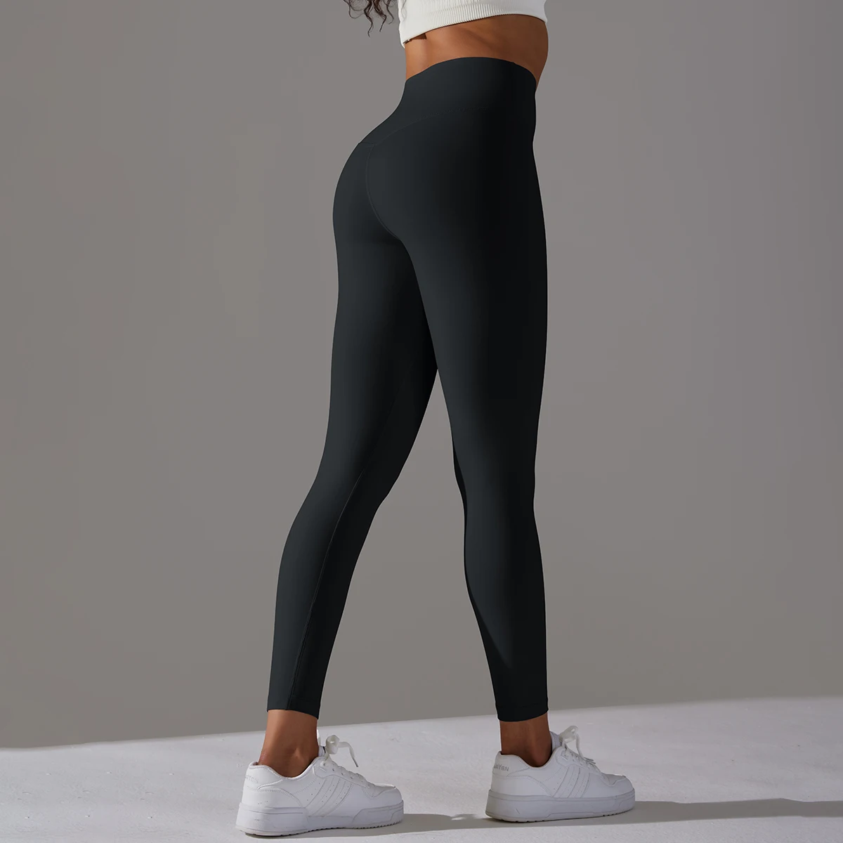 Yoga Sport Suit Seamless High Waist Gym Fitness Sports Exercise Scrunch Biker Leggings