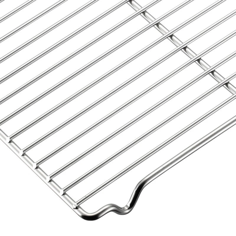 CAMPINGMOON Barbecue Grill Food Grade 304 Stainless Steel Barbecue Mesh Straight Mesh Plate Grill