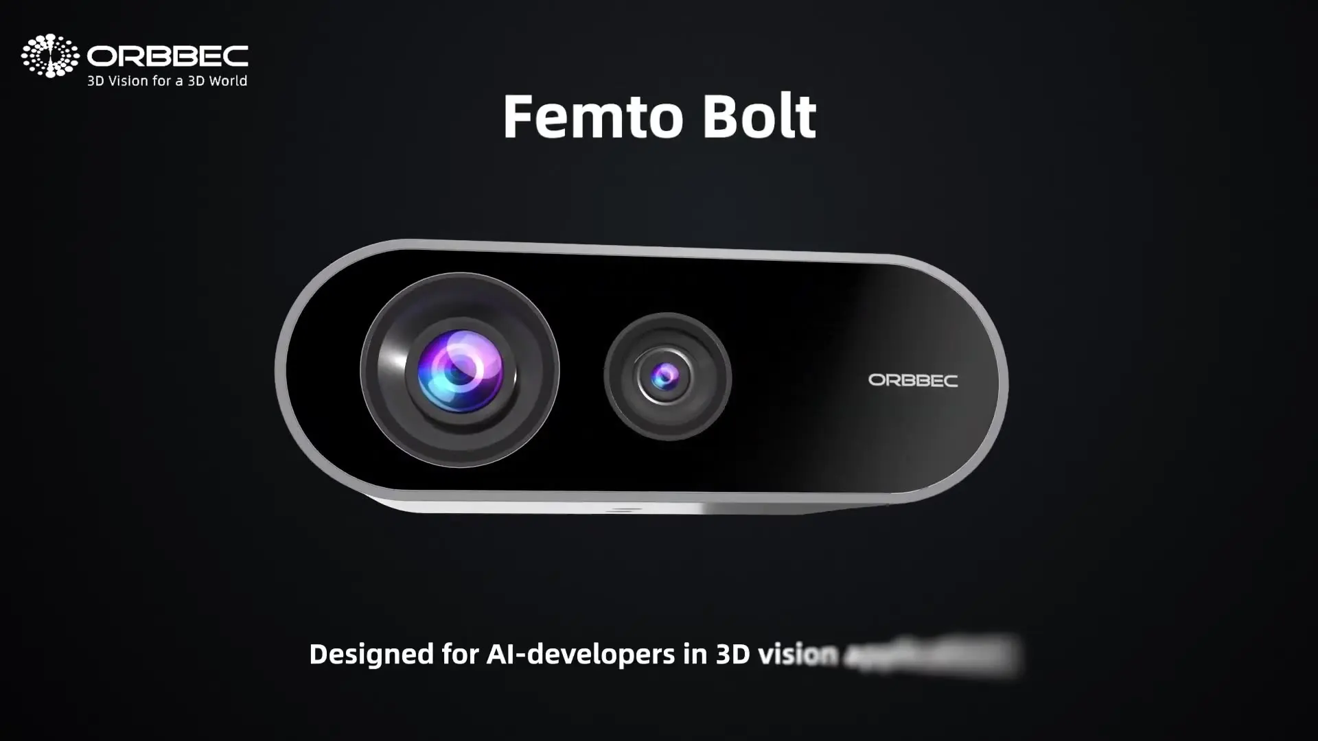 ORBBEC Femto Bolt depth camera, the officially recommended