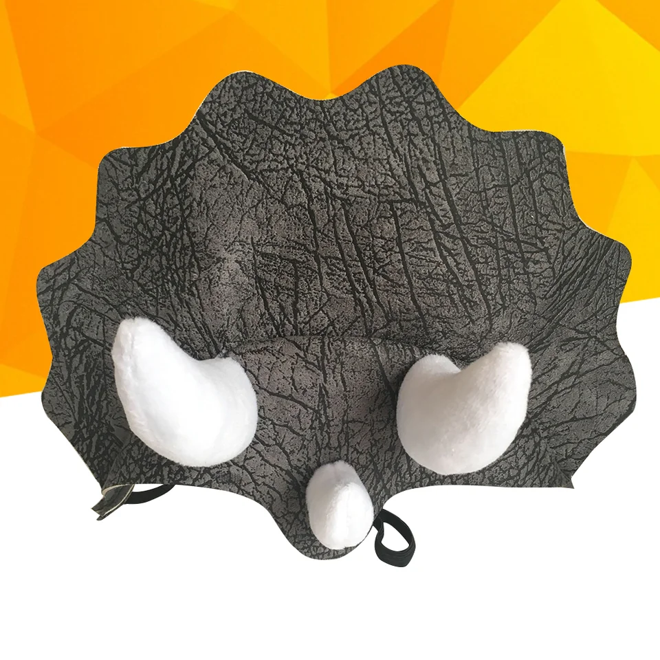 Housoutil Pet Cosplay Hut Triceratops - 2 Stück Verstellbare Dinosaurier Mützen Für Hunde