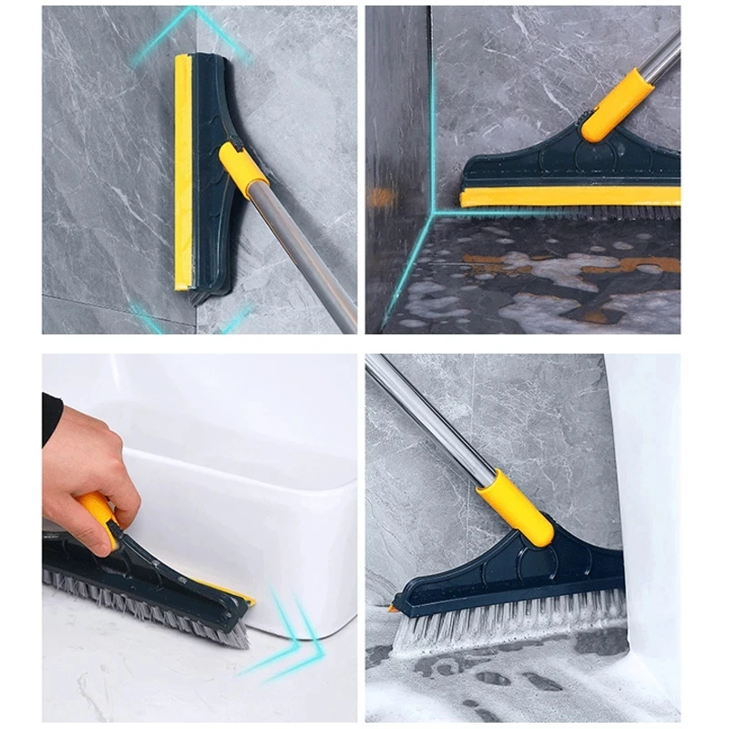 2 In 1 Floor Cleaning Brush Bathroom Tile Windows Floor Cleaning Brush