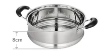 Marmite à soupe astronomique double en acier inoxydable, cuisson non magnétique, ustensiles de cuisine polyvalents, poêle antiarina, cuisinière à induction, marmite d'occasion 3