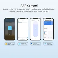 Zemismart Matter WiFi Smart Electric Curtain Motor with Sliding Track, Works with Alexa Google Home Apple HomeKit Tuya App - Image 3