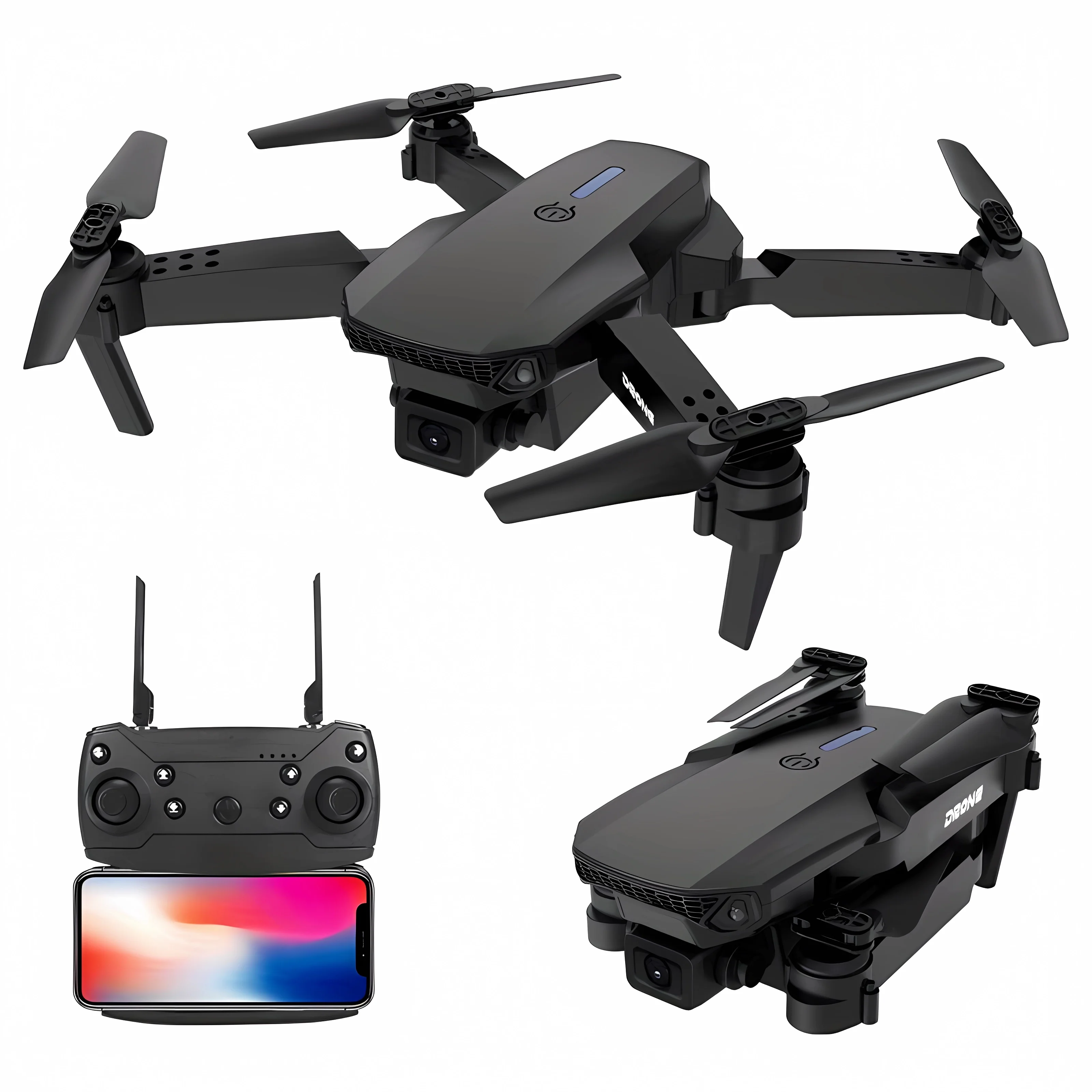 Drone GPS E88 Drone GPS Pliable avec Caméra 4K pour Adultes