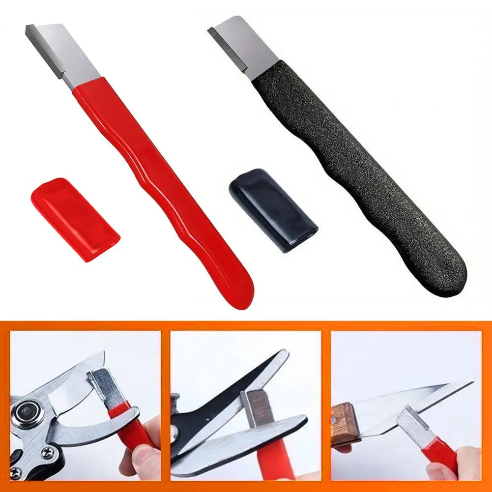 12.5cm Dual-Purpose Whetstone Cutter Sharpening Stone Blade Sharpener Pocket Sharpening Stone Loppers Pruning Shears Fish Hooks