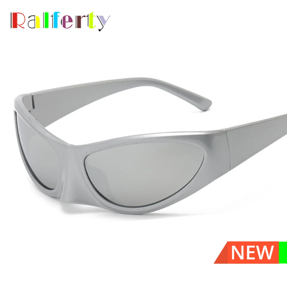 Ralferty Y2K Occhiali Da Sole Donna 2023 Occhiali Da Sole Sportivi Per Uomo Occhiali Sportivi Nuovi Occhiali Da Sole Specchiati Argento Occhiali Da So
