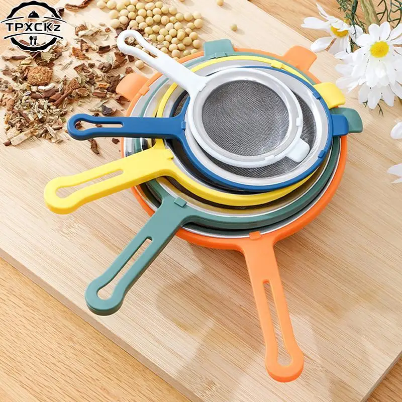 

Kitchen Tools Fine Mesh Flour Sifter Professional Round Stainless Steel Flour Sieve Strainer Sifters Best For Kitchen Baking Tea