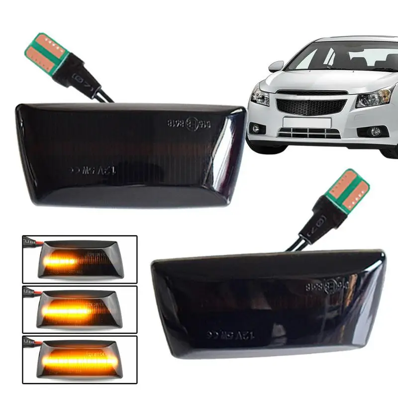 

Dynamic Turn Signals 2Pcs Auto Light LED Side Turn Signal Lamp Car Side Turn Signal Lamp for Vauxhall Agil VW Passat Jetta