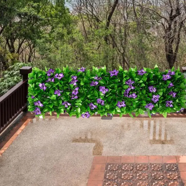 Adatvédelmi Kerítés Kibővíthető Művilági Zöld Növényi Ivy Képernyőn Megjelenő Légáramlás Dekoráció A Kerti Udvar Erkéllyel Rendelkező Hátsó Udvarához - Image 3