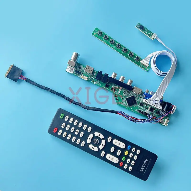 For LTN140AT01 LTN140AT02 LTN140AT07 LCD Controller Board Kit Laptop Display TV Analog USB+AV+HDMI+VGA 14