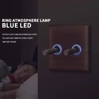 Antique Walnut Wood Panel1-4 Gang Wall Switch Socket Embedded EU/Ru Power Outlet Retro Brass Toggle Switch86x86mm Blue LED Light 5
