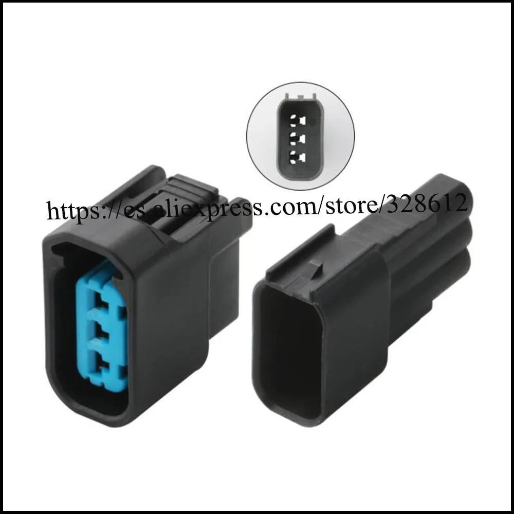 

100SET 6189-0728 female Connector Terminal plug jacket auto socket 3 way female Connector Fuse DJ7038F-2.2-21