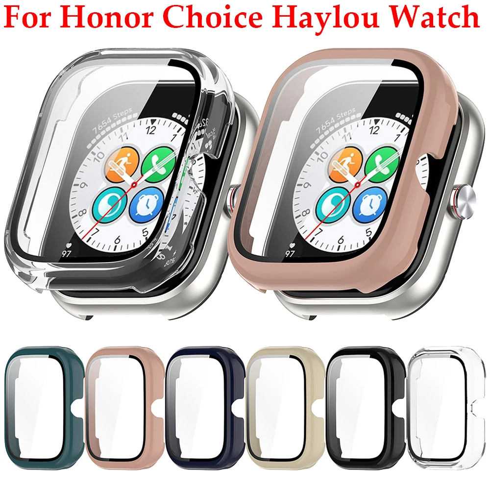 PC Watch Case with Tempered Glass for Honor Choice Haylou Watch