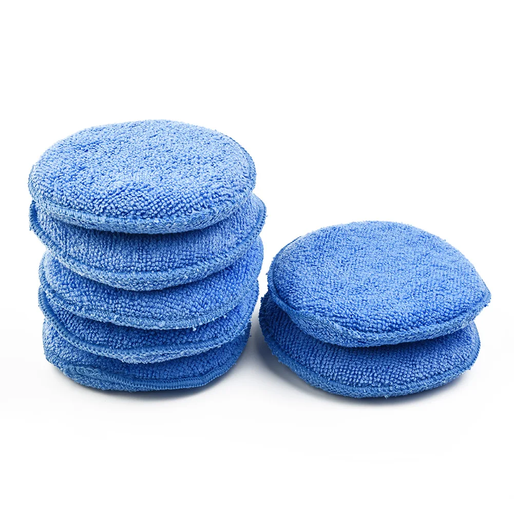 

Practical Durable Sponge Waxing Applicator Pad Portable Clean Tool Polish Washable Applicator Pad Reusable 5inch