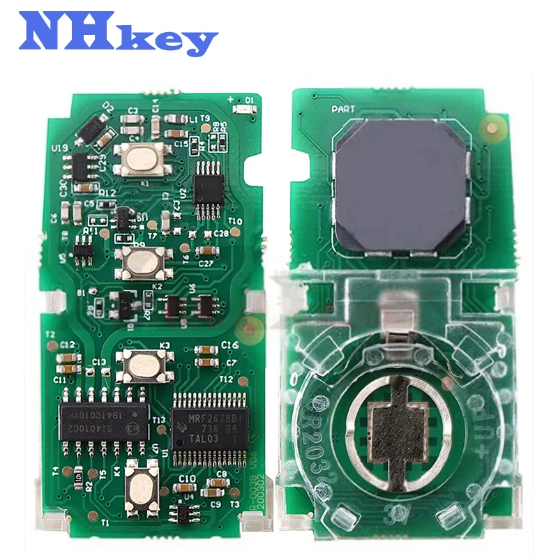 

NHKEY For TOYOTA 4 Button FSK434.4 MHz Smart Card Remote PCB Board / Board 0101 / 88 CHIP / For Toyota F43 434.4 frequency