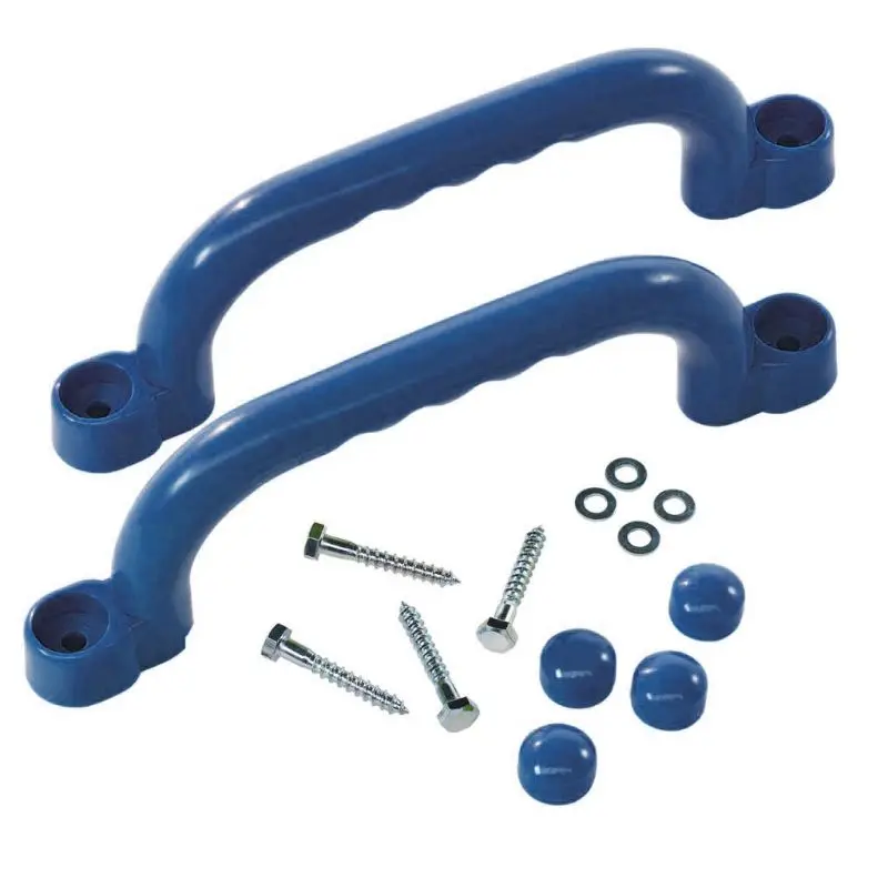 Child Climbing Frame Safety Handles Swing Accessories Garden Game Toy 2 Pcs Grab Handles Swing Toy Screws 5