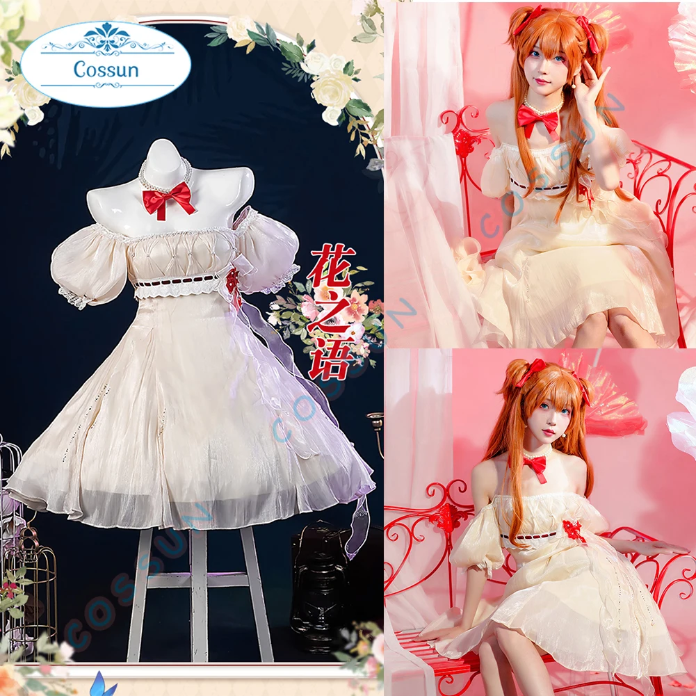 

Game EVA Asuka Langley Soryu Cosplay Costumes Sweet Girls Women Dress Suit Outfit Halloween Party Role Play Unifrom
