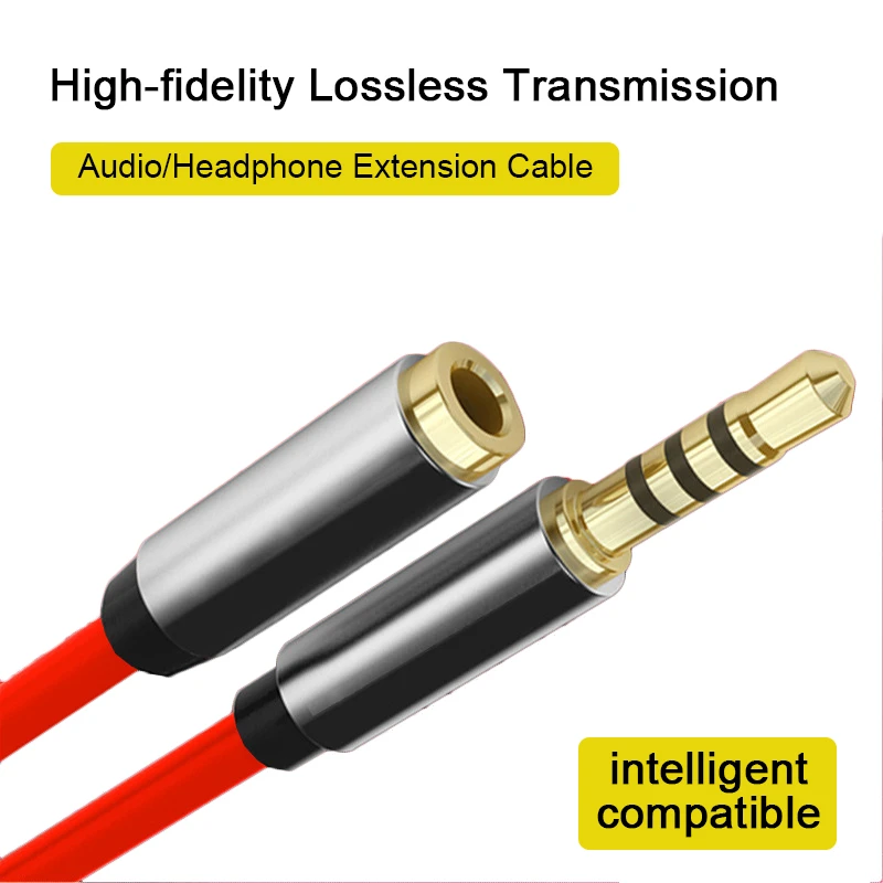 1 m/2 m/3 m AUX cabel 3.5mm Audio Extension kabel Jack Man vrouw  Hoofdtelefoon Kabel voor Auto Oortelefoon Speaker| | - AliExpress