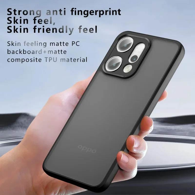 Matte Acrylic Bumper Case - Luxury Shockproof Transparent Back Cover