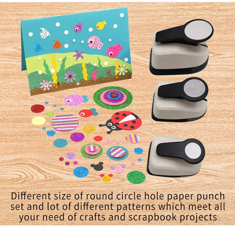 Circle Punch 9/16/25/38/50mm DIY Craft Hole Puncher For Scrapbooking Punches Maker Kids Scrapbook Paper Cutter Embossing Sharper