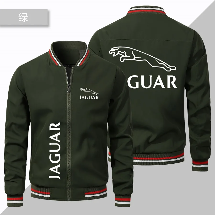 Spring and Autumn Casual Men Jacket New Men's Jaguar Car Jacket Casual Baseball Racing Team Men's Clothing Large Jacket