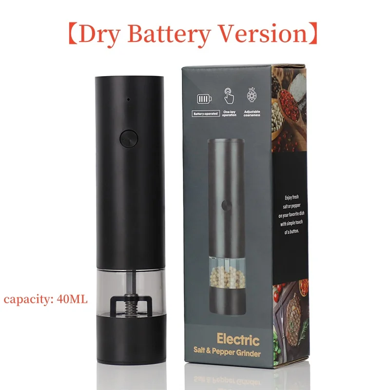 Rechargeable Electric Pepper Grinder With Temperature And Humidity Dual Display Pepper Grinder For Household Use USB Charging