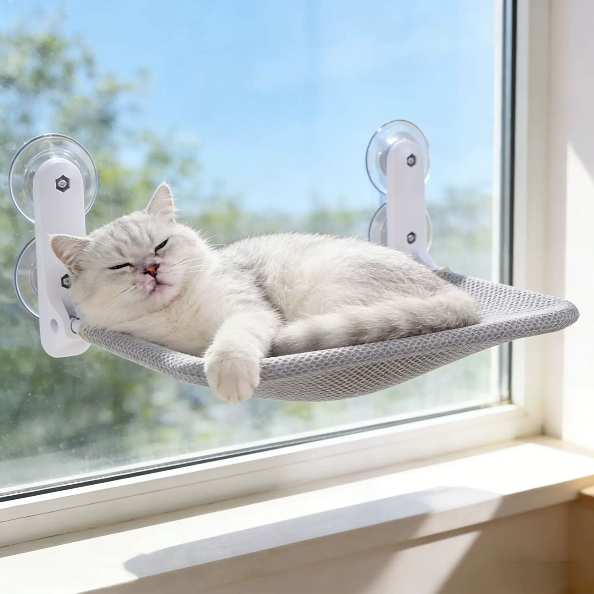 Foldable Cat Window Hammock Perch 1