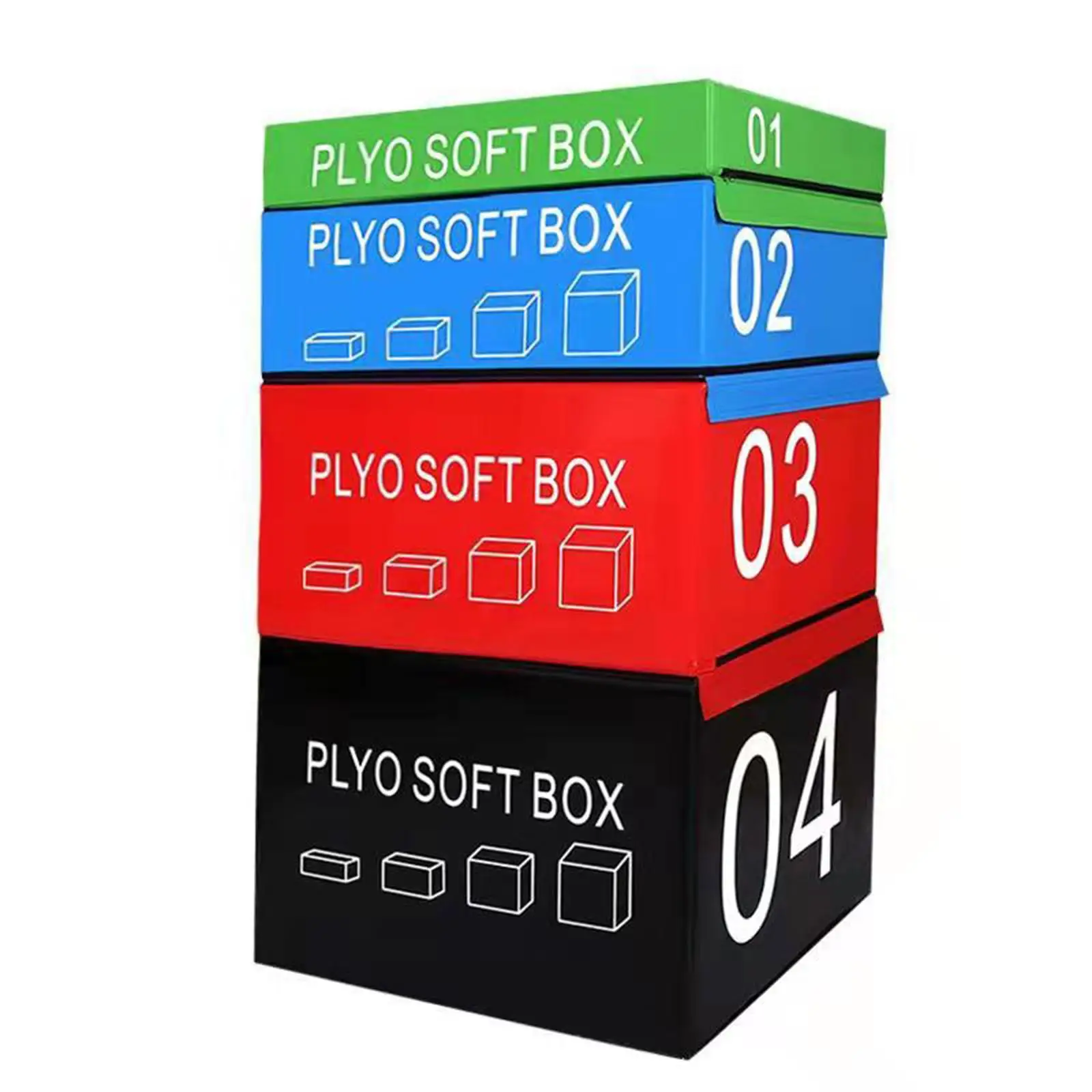 plyometric jump soft box stackable with increased weight for Excerise Training children teenagers gymnastics plyo soft box
