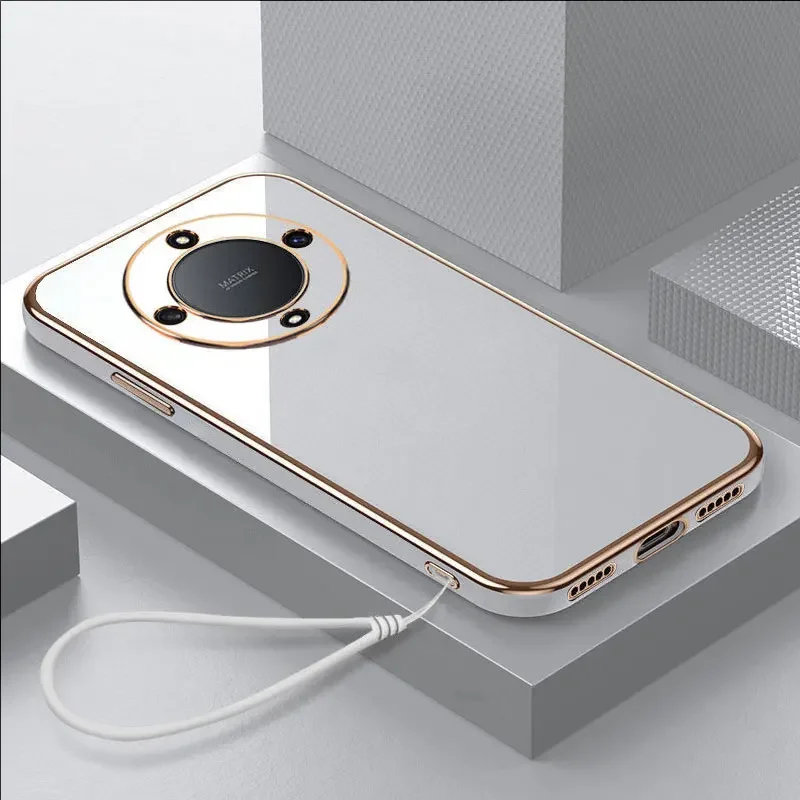 Luxury Square Plating Shockproof Back Case