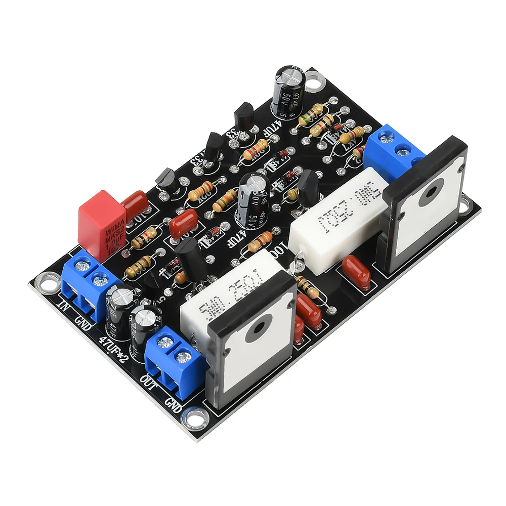Audio Amplifier Board Module 2SC5200+2SA1943 Tube 100W DC 10V-45V Mono Channel High-Power Audio Amplifier Board Driver Speaker - 6