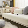 High-end Non-slip Cushion Nordic Modern Simple Sofa Cover Winter Plush Cashmere Sofa Cushion Thickened 1