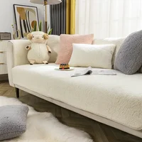 High-end Non-slip Cushion Nordic Modern Simple Sofa Cover Winter Plush Cashmere Sofa Cushion Thickened 1