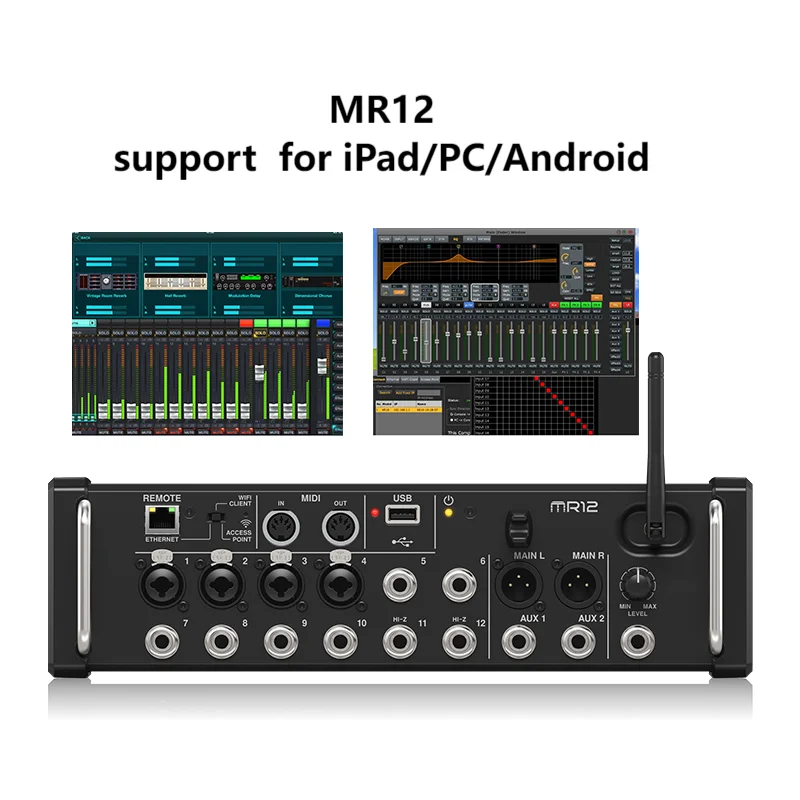 Price MR12 8 Line Inputs For Conference Home New Recording Digital Mixers Multitrack