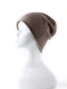 Women 100% Pure Cashmere Beanies Solid Caps Rolled Hem Hat Casual Basic Soft Autumn Winter Real Cashmere Warm Sleep Hair Bonnet 1