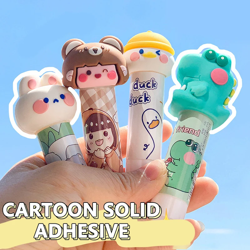 

Мультяшный сплошной клей, суперпрочный клей, клей-карандаш для студентов, детей, Канцтовары «сделай сам», клей, технические офисные принадлежности