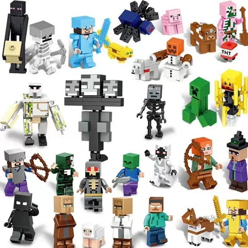 MyWorld Building Blocks Steve Figure Toy Hot Selling Cross-Border Children's Playthings from Mainland China AE Stockpile