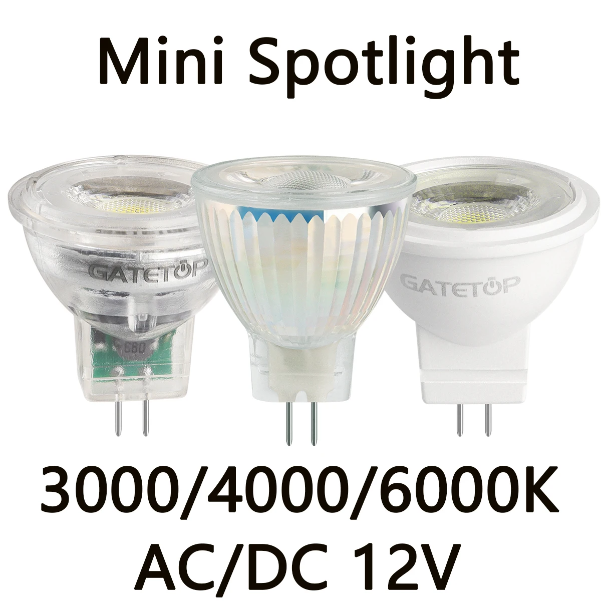 

4-20PCS LED Mini spotlight MR11 GU4.0 Low voltage AC/DC 12V 3W 3000K/4000K/6000K super light suitable for kitchen and study