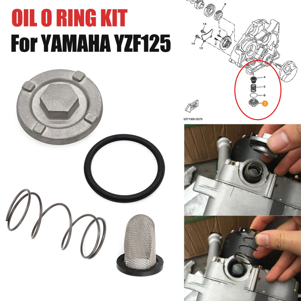 Original Yamaha Motorrad Öl Ablasschraube MT125, YZF-R125