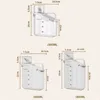 Airtight Rice Storage Container with Measuring Cup Cereal Dry Food Containers Dispenser Pet Dog Cat Food Container Box BPA Free 6