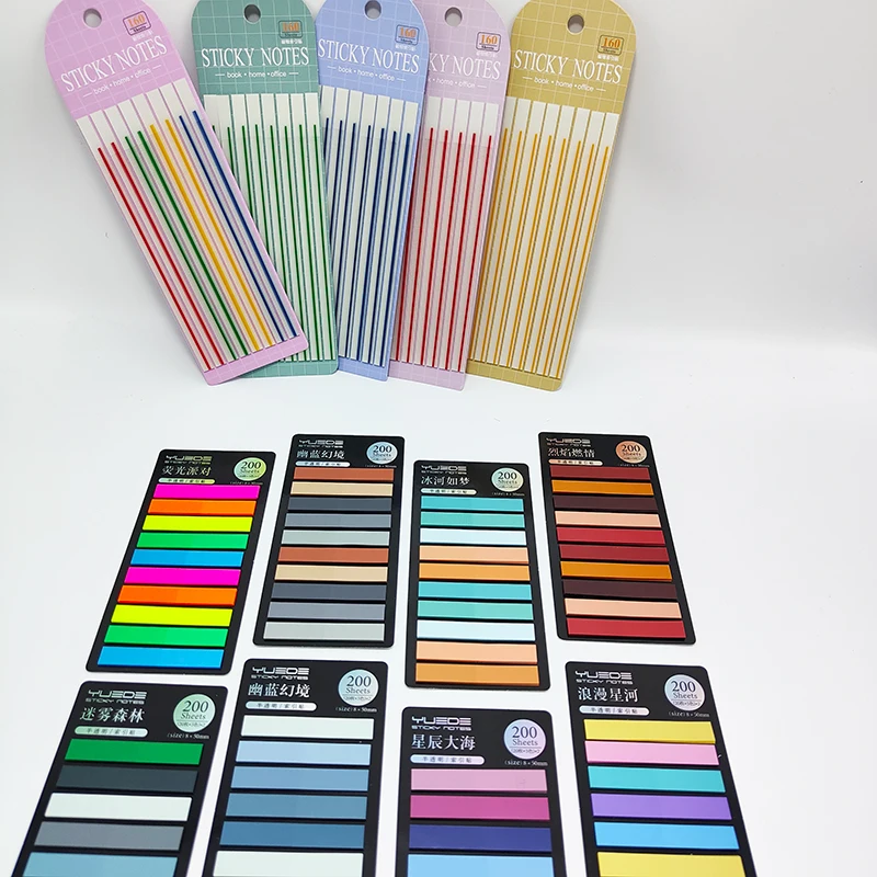KindFuny 2400 Sheets Sticky Notes Self-Adhesive Annotation Read Books Bookmarks Tabs Notepad Posted It Aesthetic Stationery 4